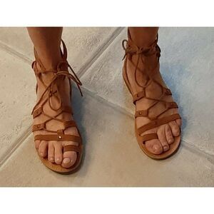 American Eagle   Outfitters Brown   Lace Up Gladitor   Sandals‎  7 M